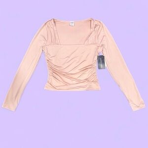 Melrose and Market Blush Long Sleeve Top